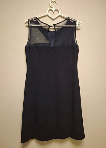 Koyu Lacivert Parlak Midi  Abiye Elbise - Görsel 12