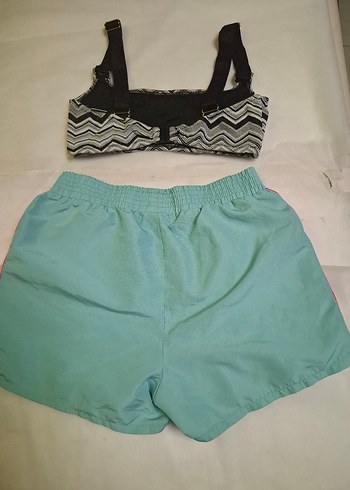 Renkli Bağcıklı Atlet ve Şort 2 li Takım - Görsel 7