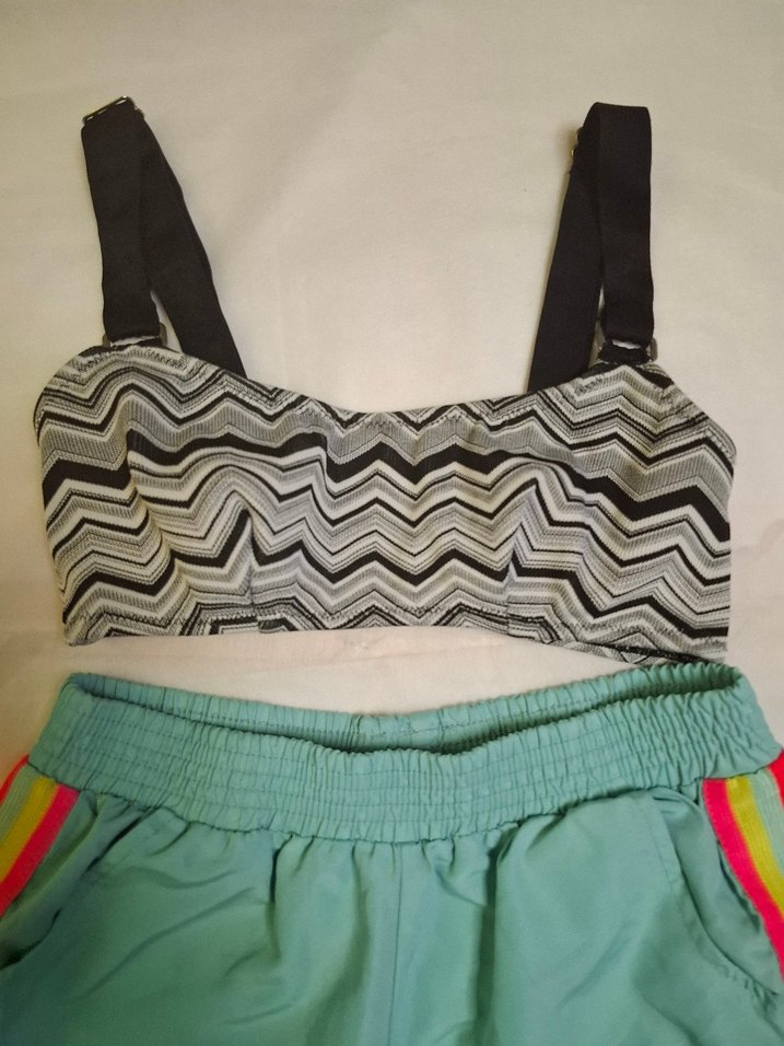 Renkli Bağcıklı Atlet ve Şort 2 li Takım - Görsel 3