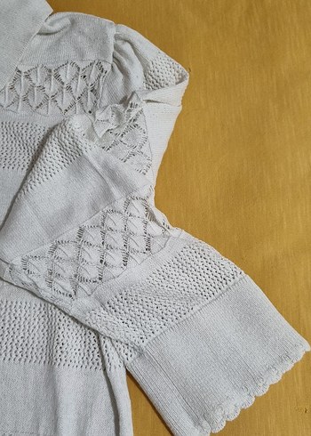 Uzun Kollu  Örgü Bohem Kazak - Görsel 4