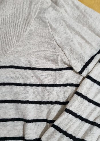 Gri Düğmeli Uzun Kollu Kadın Hırka - Görsel 3