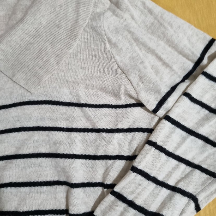 Gri Düğmeli Uzun Kollu Kadın Hırka - Görsel 3