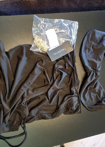 plaj için drapeli etek ve büstiyer - Görsel 5