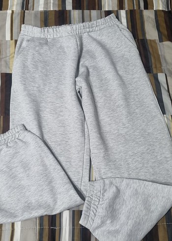 Gri Rahat Kesim Kadın Eşofman Altı - Görsel 5