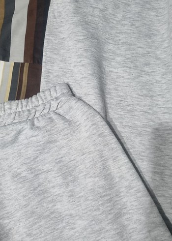 Gri Rahat Kesim Kadın Eşofman Altı - Görsel 7