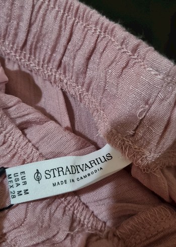 Pembe Bol Kesim Kadın Pantolon - Görsel 8