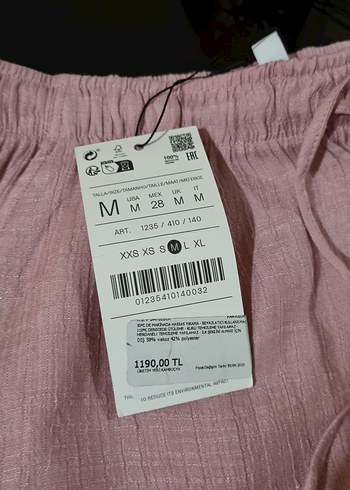 Pembe Bol Kesim Kadın Pantolon - Görsel 7