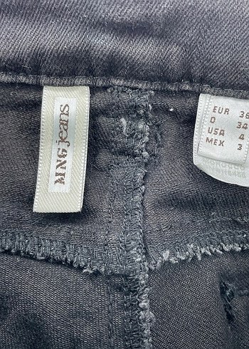 s Beden siyah Renk Mango Siyah Kadın Kot Pantolon