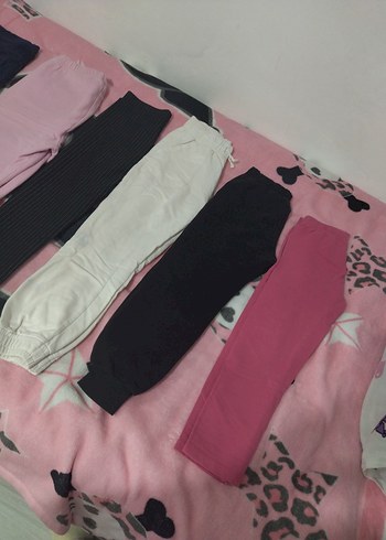 Kız Çocuk Elastik Bel Baskılı Tayt - Görsel 5