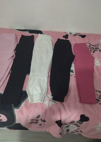 Kız Çocuk Elastik Bel Baskılı Tayt - Görsel 3