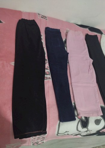 Kız Çocuk Elastik Bel Baskılı Tayt - Görsel 2