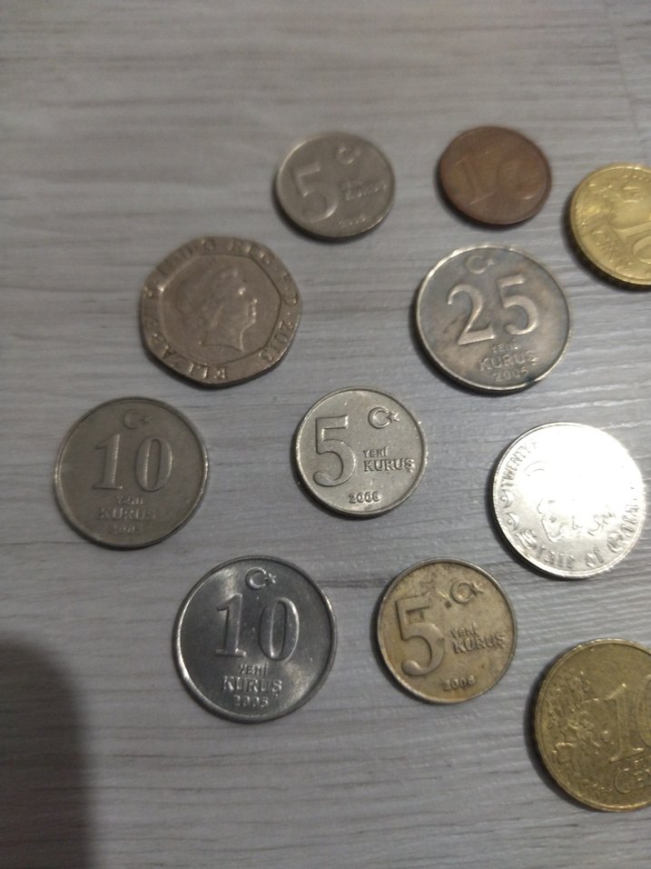 Farklı Türk Lira Madeni Paralar - Görsel 2