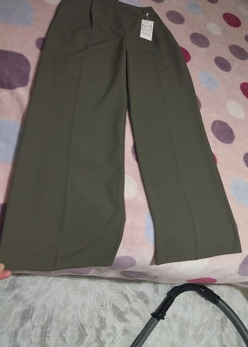 Düğmelii Kadın Kumaş Pantolon - Görsel 3