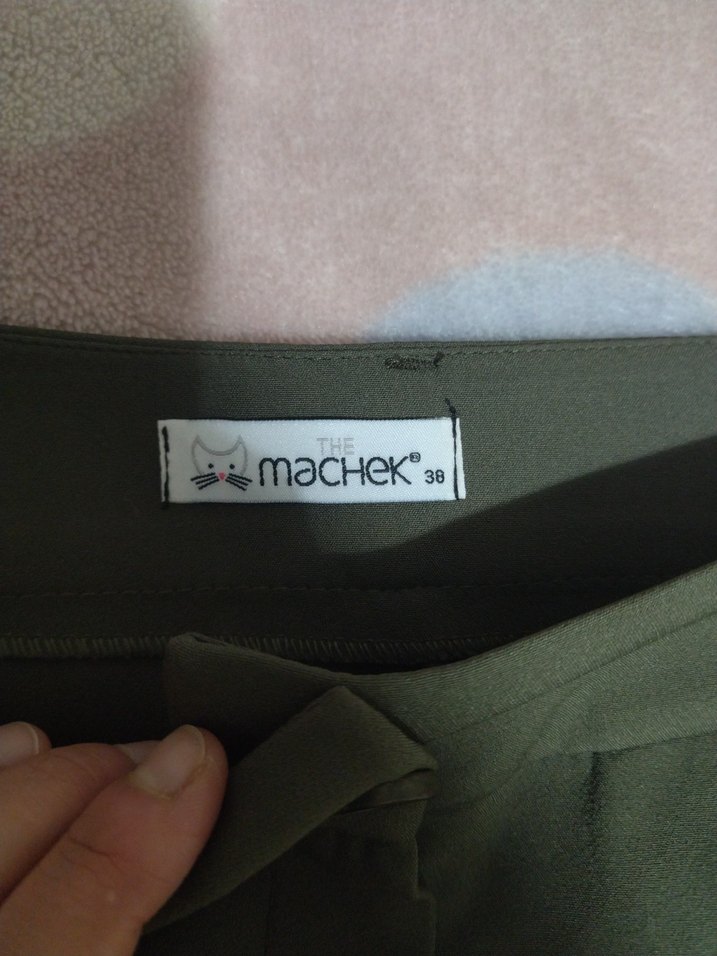 Düğmelii Kadın Kumaş Pantolon - Görsel 5