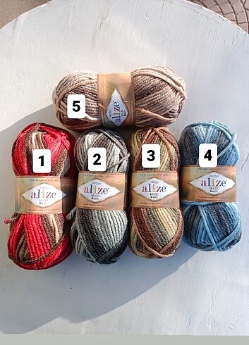 Alize maxi batik kalın ip