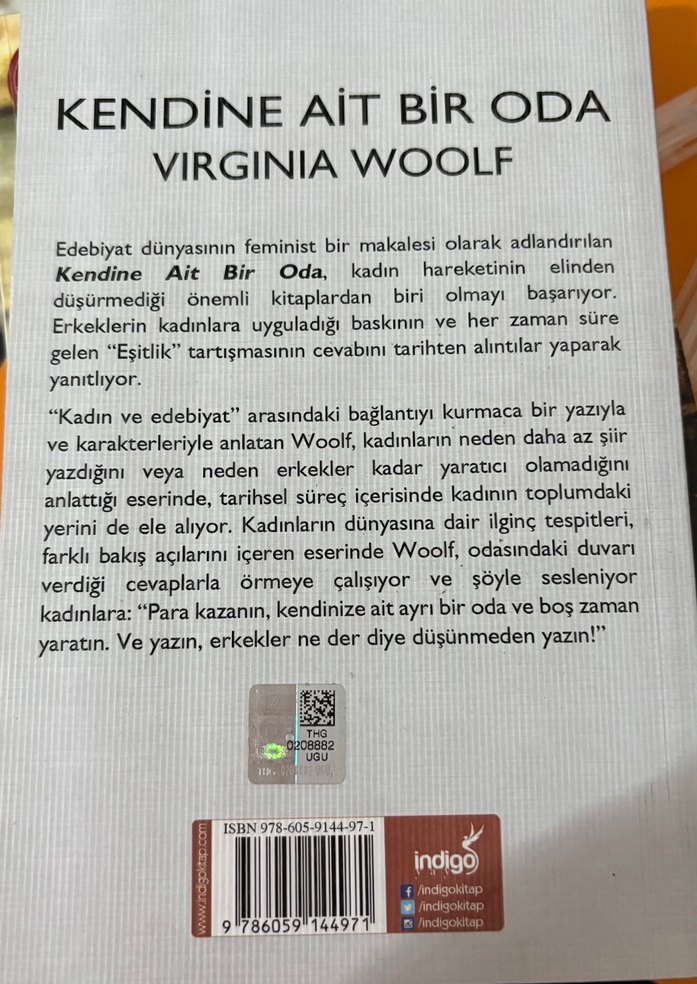 Kendine Ait Bir Oda - Virginia Woolf - Görsel 2
