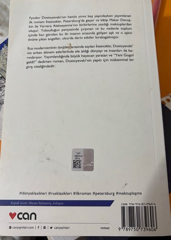 İnsancıklar - Fyodor Dostoyevski - Görsel 2