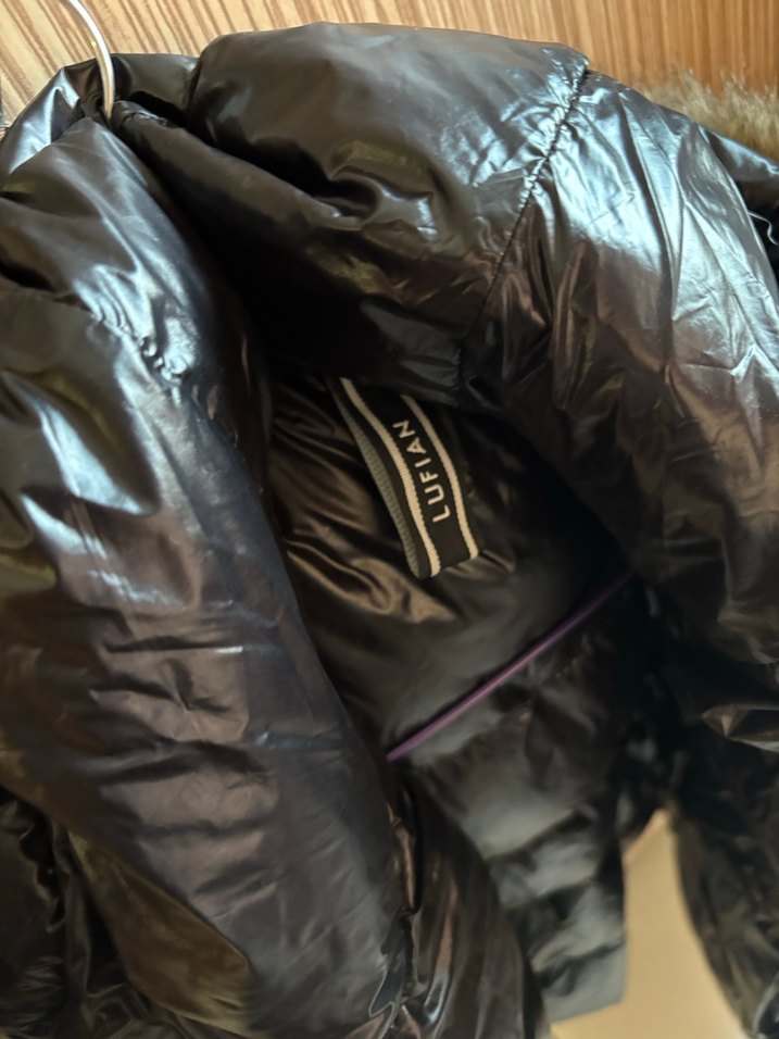 Kürk Detaylı Siyah Kadın Kışlık Mont - Görsel 3