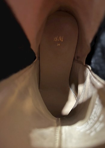 H&m  Kahverengi Yılan Desenli Bot - Görsel 5