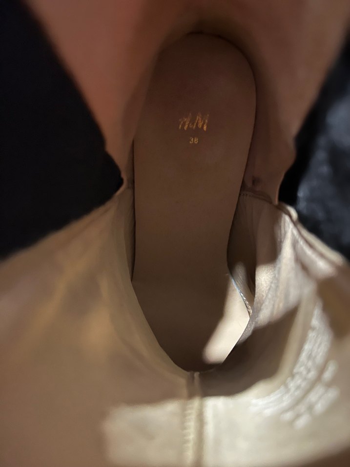 H&m  Kahverengi Yılan Desenli Bot - Görsel 5