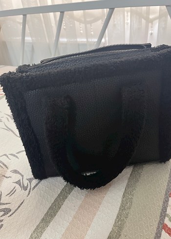 Siyah puf el cantasi - Görsel 2