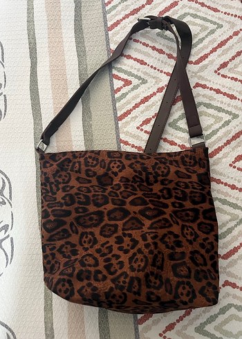 Bohem Leopar Desenli Tokalı Kadın Çanta sıfır - Görsel 4