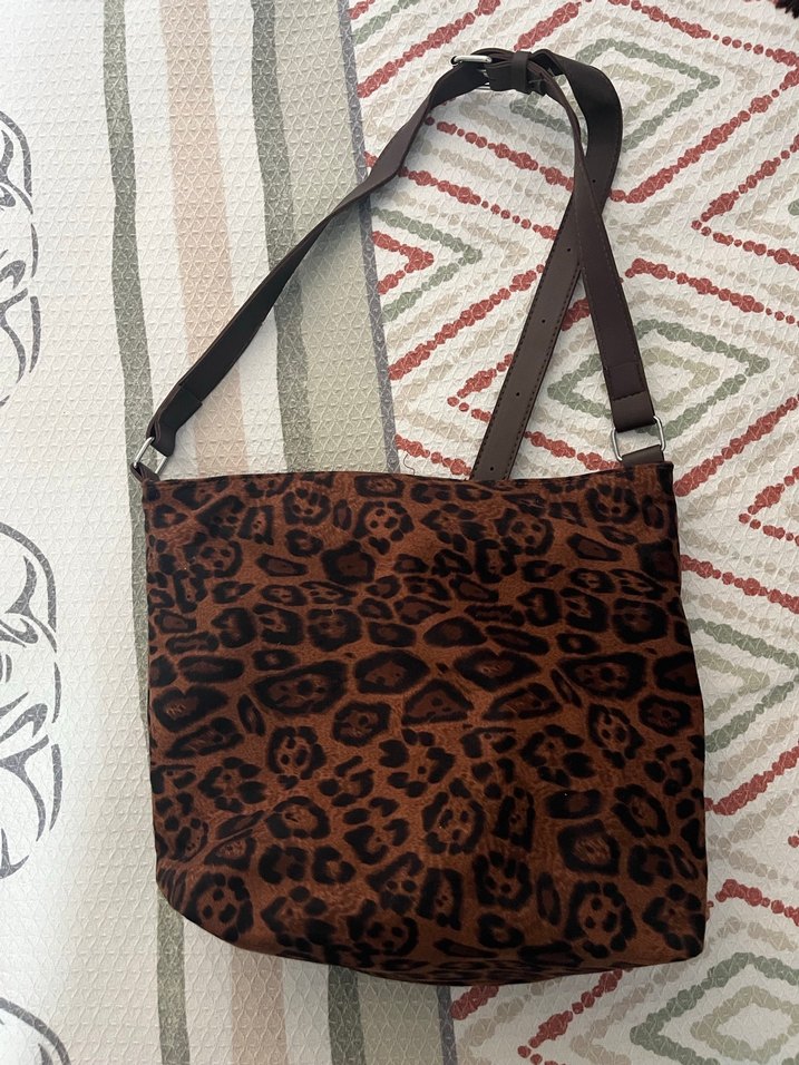 Bohem Leopar Desenli Tokalı Kadın Çanta sıfır - Görsel 4