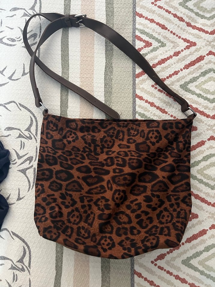 Bohem Leopar Desenli Tokalı Kadın Çanta sıfır - Görsel 3