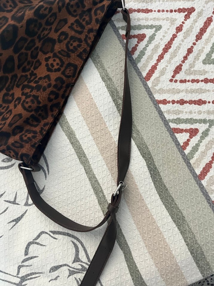 Bohem Leopar Desenli Tokalı Kadın Çanta sıfır - Görsel 2
