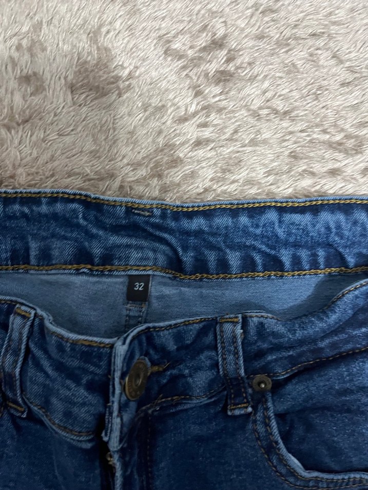 Erkek Mavi Denim Regular Fit Jean - Görsel 3