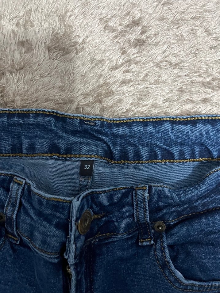 Erkek Mavi Denim Regular Fit Jean - Görsel 2