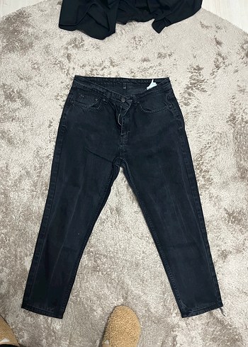 Siyah erkek Denim Jean - Görsel 6