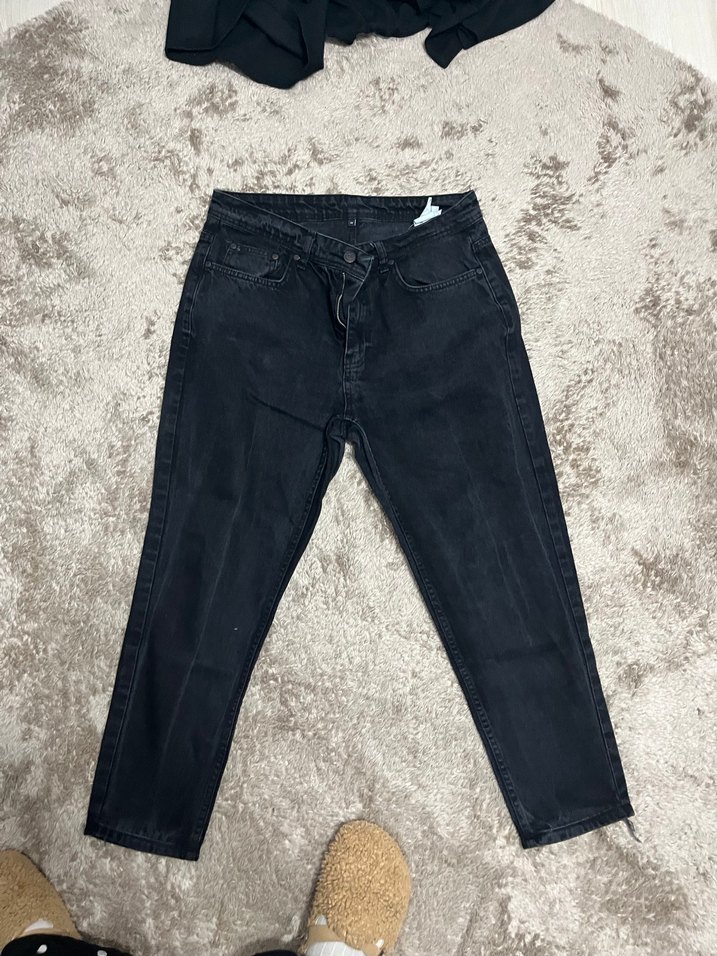 Siyah erkek Denim Jean - Görsel 5