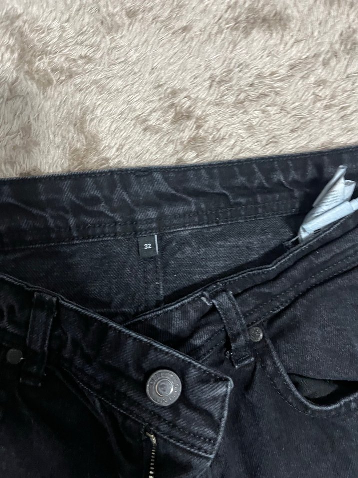 Siyah erkek Denim Jean - Görsel 3