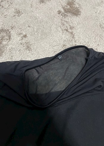 Uzun Kollu Siyah ust detayı transparan - Görsel 3