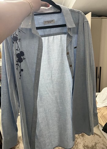 U.S polo kadın gömlek mavi - Görsel 2