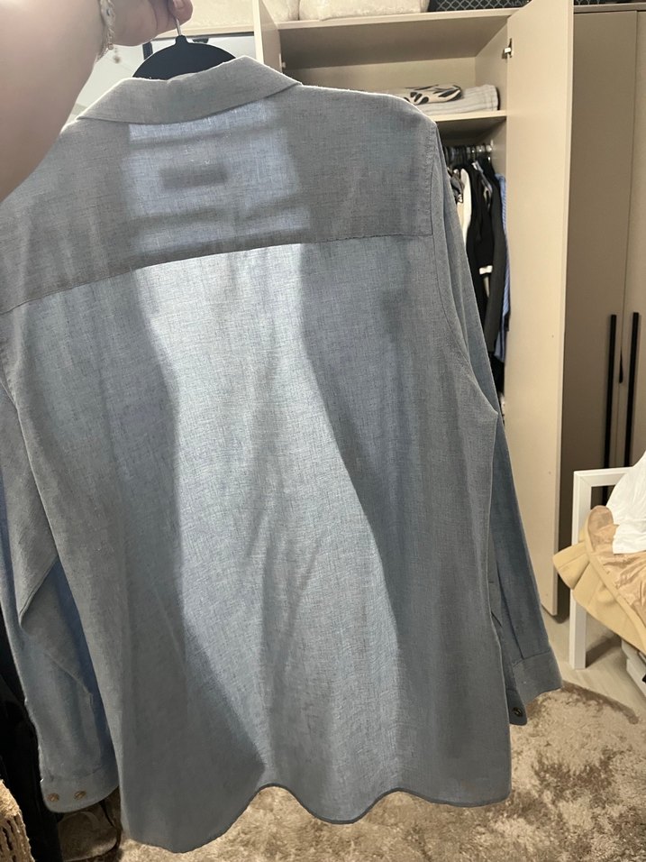 U.S polo kadın gömlek mavi - Görsel 3