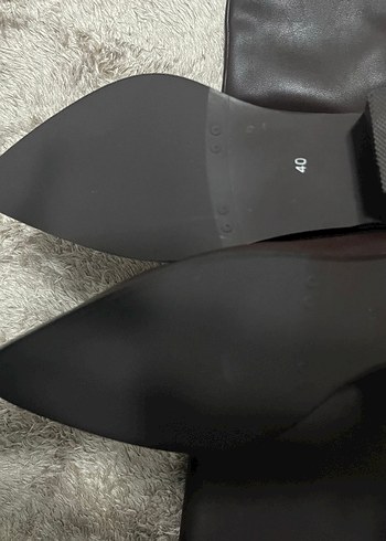 Xl geniş baldırlı acı kahve rengi kadın çizme - Görsel 5