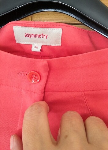 38 Beden kırmızı Renk Asymmetry pantolon
