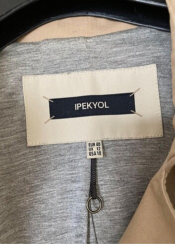 40 Beden camel Renk İpekyol kısa trenç