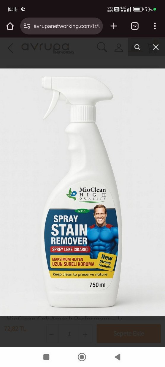 MioClean Yağ ve Kir Temizleyici Sprey - Görsel 5