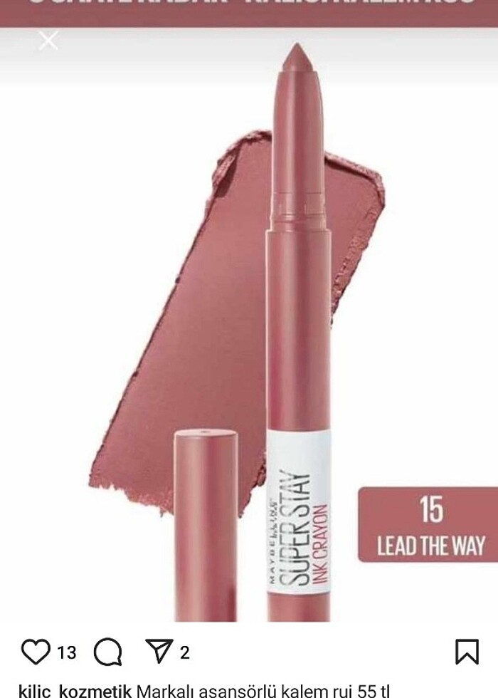 Maybelline Super stay stick kalem ruj - Görsel 2
