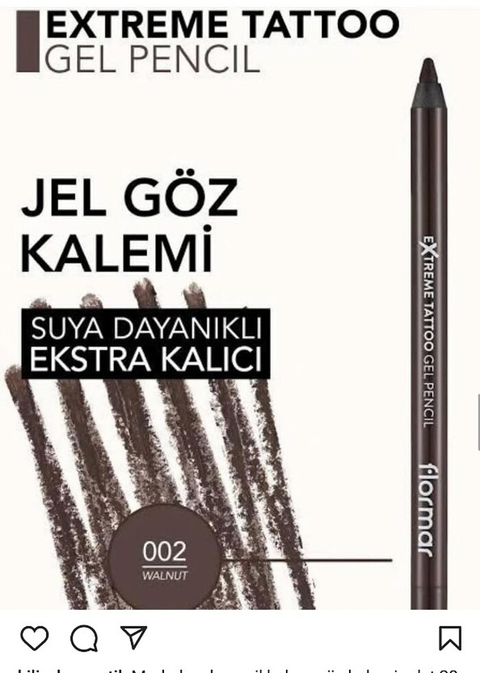 Suya dayanıklı göz kalemi  - Görsel 2