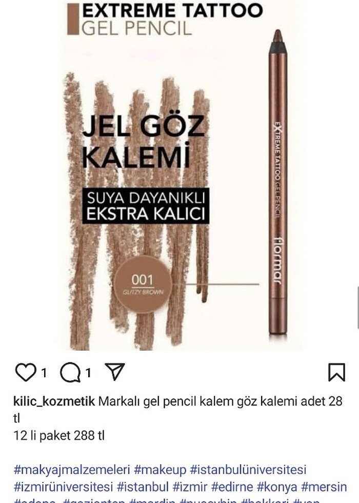 Suya dayanıklı göz kalemi  - Görsel 3