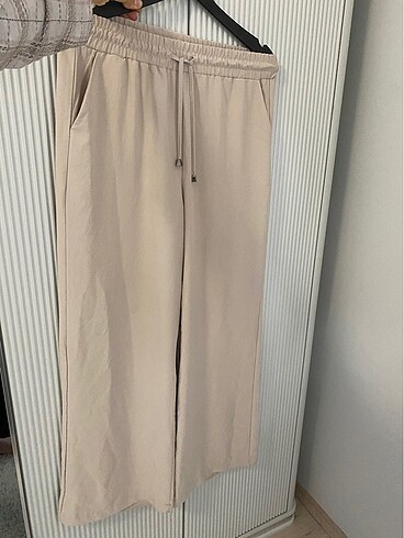 36 Beden ten rengi Renk Quzu Beli Lastikli Pantolon