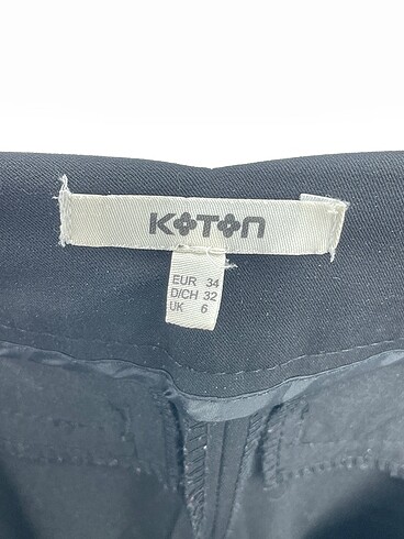 34 Beden siyah Renk Koton Düz Kesim %70 İndirimli.