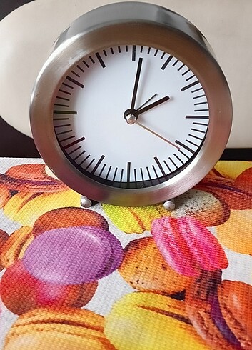 Beden IKEA Çalar Saat 11 Cm Saat Dekoratif Saat Masa Saati Lame Renk K