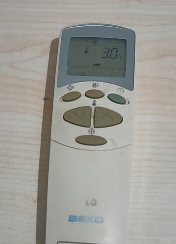 lg beko klima kumandası orijinal arka kapak yok - Görsel 3