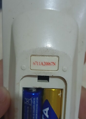 lg beko klima kumandası orijinal arka kapak yok - Görsel 5