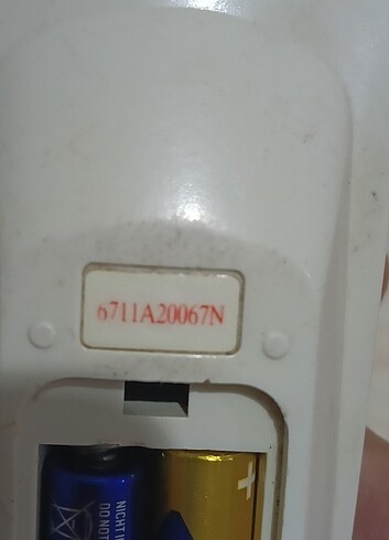 lg beko klima kumandası orijinal arka kapak yok - Görsel 6